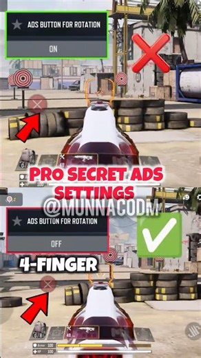 ✅Best Pro Secret ADS Settings in CODM BR🔥💯Codmobile Tips and Tricks #shorts #codmbr #codmiphone