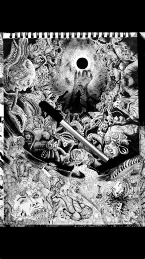 SHIVXM 🐢✨ on Instagram: "Eclipse From Berserk 👹 (Easy Tutorial)✌🏻 . . #mangaart #artist #art #mangapanel #mangartist #berserkedit #berserkpanelredraw #eclipseberserk #fyppppppppppppッ💞❤️"