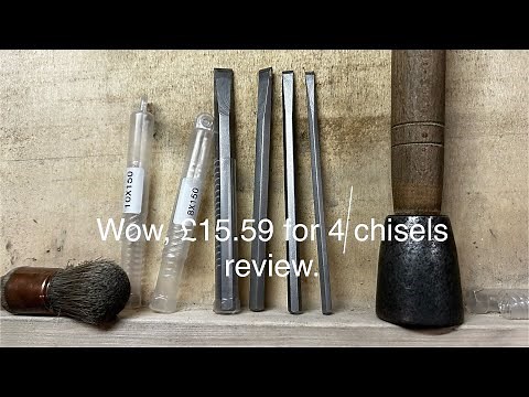 Stone carving chisel review, 4 chisels for £15.59 WOW