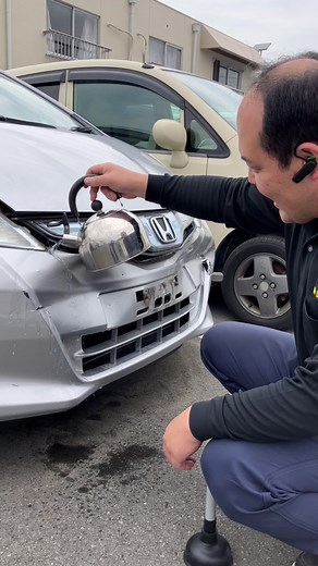 熱湯で車のへこみが直る動画を見た
