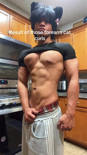 #gymtok 💫 #catboy the forearm curls reformed me | forearm curls