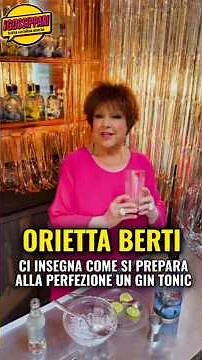 Orietta Berti reveals the perfect gin and tonic recipe 🍸 #gintonic #fyp