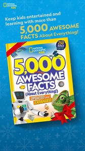 8.3K views | This holiday season, surprise curious minds and boost brainpower with the magic of 5,000 fun facts about kid-favorite topics! | National Geographic Kids | Facebook