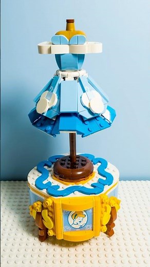 LEGO Disney 43266 - Cinderella's Dress - Speed Build #lego #stopmotion #disney #cinderella