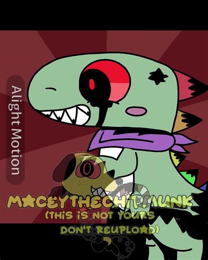 Garmy meets his twisted self (DANDYS WORLD/ANIMATION) [inspired by veellyshellvee]