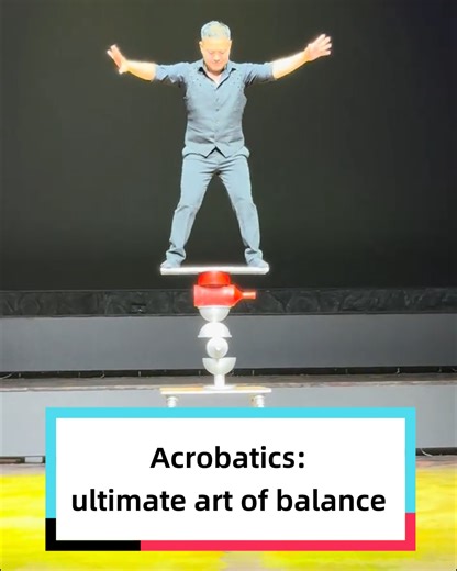 A hidden acrobatic master among the crowd! With each move on the balance board becoming more difficult and riskier, the performance was both thrilling and breathtaking! | Discover China