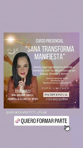 Gracias San Miguel de Allende!🙌🏻✨️una energía maravillosa expansiva y transformadora vivimos este sábado 23🙏🏻💫 "El Universo y los Ángeles conspirando siempre" 🌌😇 En dónde les gustaría el próximo curso? 👇🏻💜 | VibrandoAlto1111