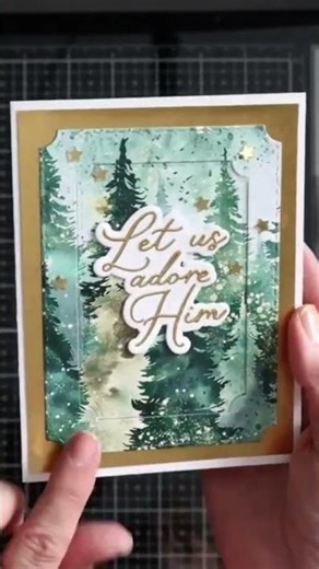 ✨ You'll Want to Try This-Shiny Eclipse Card #ascarddesign #shorts #christmas #cardmaking