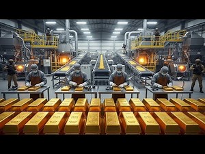 How Golds Are Extracted From It's Ore Inside The Gold Mining Factory (Full Process).