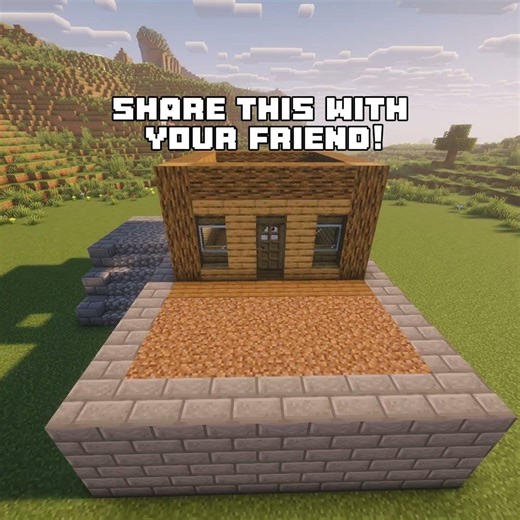 Easy minecraft starter house🏡