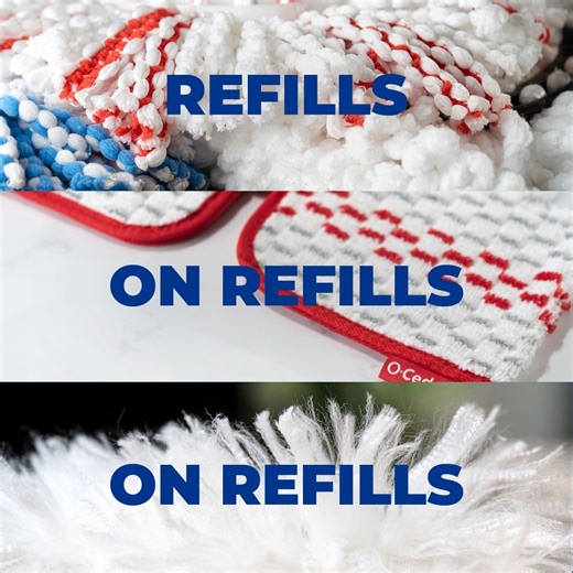 4.4K views · 21 reactions | Our reusable and machine-washable mop heads are here to save the day- and the planet! At O-Cedar, we strive to clean towards a sustainable future with less waste. Did you also know that the New Flex & Catch Duster refills are made from 100% recycled materials? #OCedarMopRefills #OCedar #OCedarCleanClean | O-Cedar | Facebook