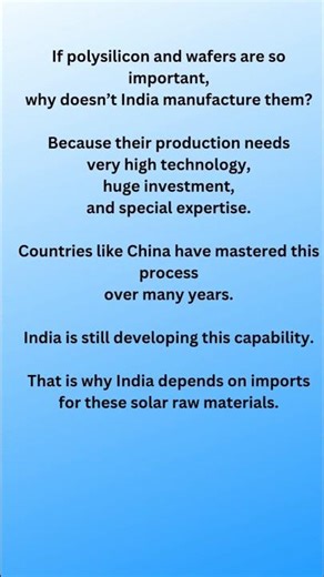 Why India Cannot Make Polysilicon and Wafers? | Solar Manufacturing Reality