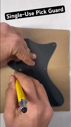 Installing A Single-Use Pick guard Les Paul Jr. #chibson #guitar