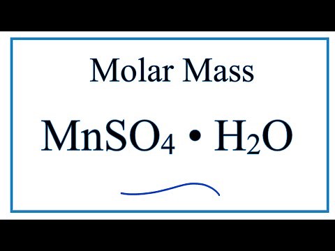 Molar Mass / Molecular Weight of MnSO4 . H2O