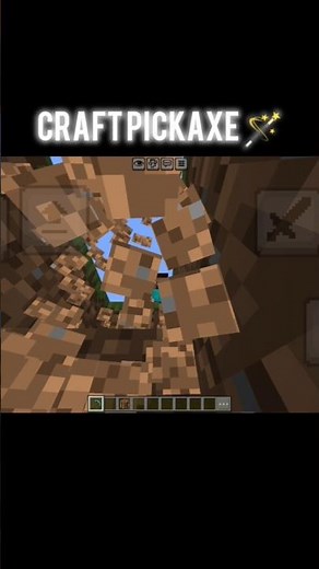 How to Craft a Pickaxe in Minecraft ⛏️ #minecraft #gaming #tutorial #shorts
