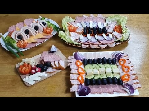 Aperitive Reci/aperitive festive Idei 4 Platouri |4 Easy Christmas Appetizers |