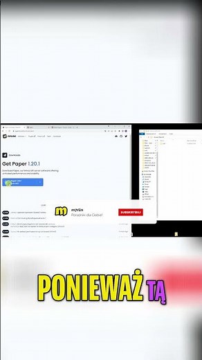 PaperMC: Jak Pobrac i Zainstalować Najnowszą Wersję! #shorts