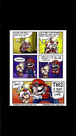 Toad and Mario swap places