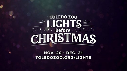 It's that time of year... The Toledo Zoo Lights Before Christmas, presented by KeyBank, will be November 20-December 31🎄✨ For event and ticket reservation information, visit toledozoo.org/lights! | The Toledo Zoo