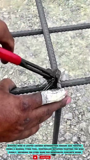 Rebar Tying Tool: Manual Wire Twisting for Strong Steel Connections