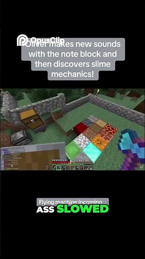 Oliver plays minecraft for the first time ever with only discovering things in-game