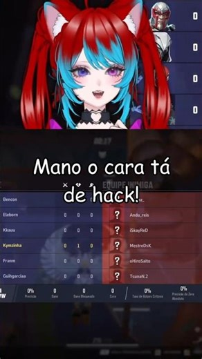 Kymzinha nem viu de onde veio! 🤣 #marvelrivals #vtuber