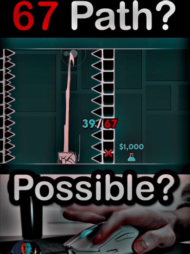 Geometry Dash: 67 vs. Click Spam Trap Challenge