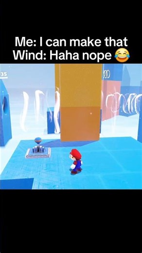 The Wind Blew My Skill Away 💀 #mario #nintendoswitch #nintendo
