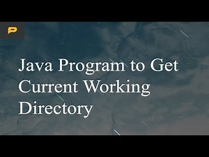 Java Program to Get Current Working Directory