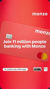 207 reactions | 11 million people trust Monzo with their banking. Apply from your phone today. UK residents, Ts&Cs apply. | Monzo | Facebook
