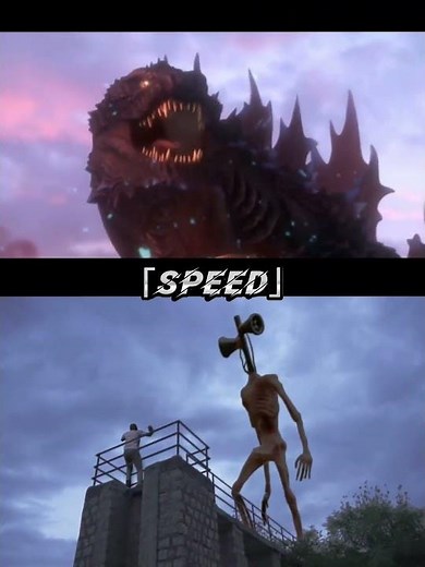 composite Godzilla vs siren head #edit