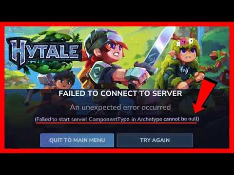 How to Fix Failed to Start Server in Hytale
