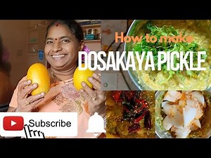 Dosakaya Pickle || By Jaya Darisi || Telugu Vantalu || Nellore Recipes || Only Vegetarian