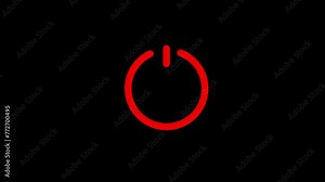 Power Switch on or off icon background animation.power on off icon