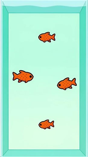 Tiny Fish Cat TV 🐠 Top View Aquarium #Shorts