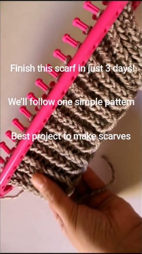 why use a loom to make a scarf 😍 ❤️