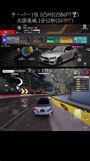 M2G87全国1位獲得！2386PTを取得した走行