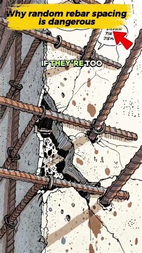 Why random rebar spacing is dangerous #civilengineering