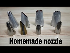 बेकार केन से बनाए केक सजाने की नोजल्स।HOME MADE NOZZLES FROM WASTE CAN |