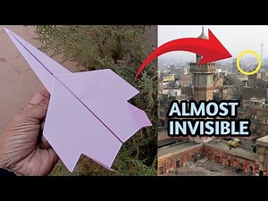 How to Make a Long Distance Paper Airplane | Fly Super Far | Easy Step-by-Step Tutorial