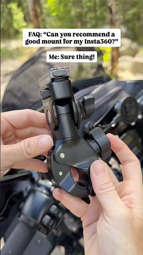 My favorite #motorcycle mount for my Insta360 Camera