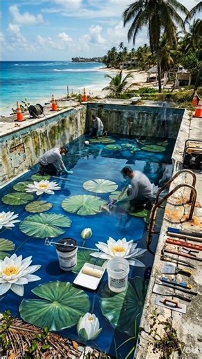 Abandoned Pool Reveals a Hidden Coral Reef