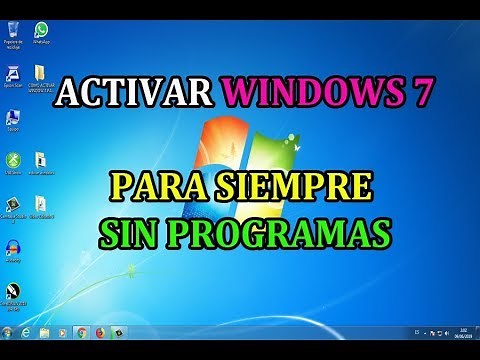 COMO ACTIVAR WINDOW 7 PARA SIEMPRE SIN PROGRAMAS 2019