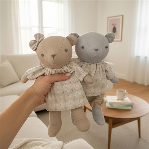 Teddy Bear Sewing Pattern PDF – Easy Bear Pattern, Fabric Teddy Bear Pattern to Sew, Soft Teddy Toy Sewing Pattern - Etsy Canada