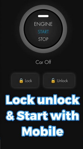 ESP8266 Push Start Stop Button with Lock Unlock | Smart Car Control System (Part 1: Web Interface)