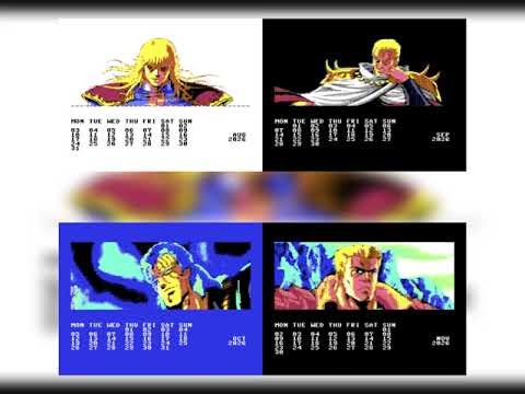 Hokuto no Calendar: a Commodore 64 2026 calendar with the Hokuto no Ken lore