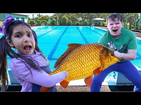 Ellie Tries to Save the Fish from Uncle’s Frying Pan