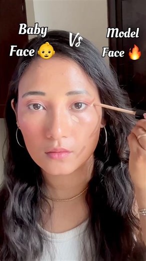 Same Face… Baby vs Model 😳 Which One Wins?! #viral #makeup #hack #model #face #shorts #beauty #best