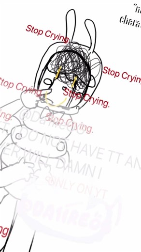 normalize drawing your fav characters with the same problem as you, sorry for cropped screen #vent