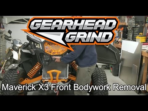 Can Am Maverick X3 Front Bodywork Removal